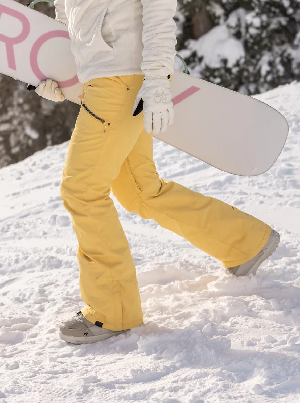 Insulated ski pants for alpine adventure warmth -Nadia Technical Snow Pants - Sunset Gold