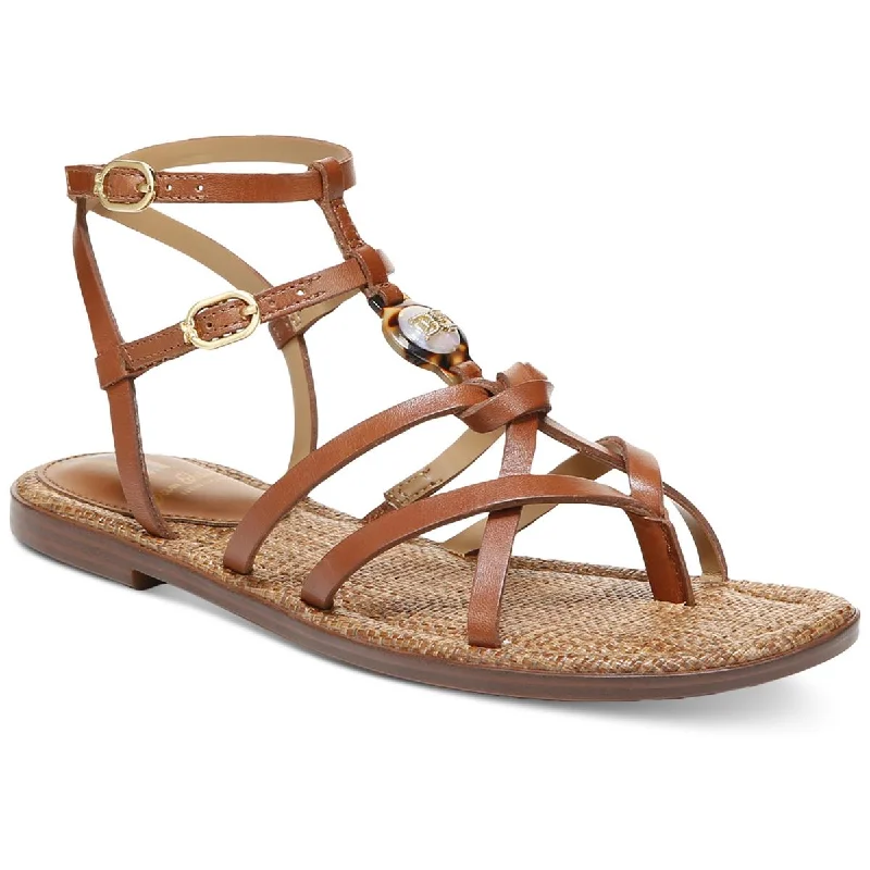 Trendy sandals for men with suede straps and minimalistic design for everyday wear-Sandals for poolside-Sam Edelman Womens Gwen Leather Caged Gladiator Sandals