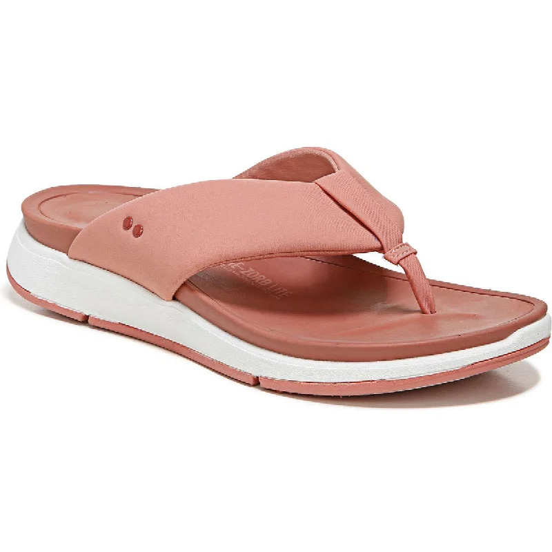 Casual sandals for men with comfortable leather material and lightweight feel-Sandals for elderly-Ryka Womens Timid Slip On Flip-Flop Wedge Sandals