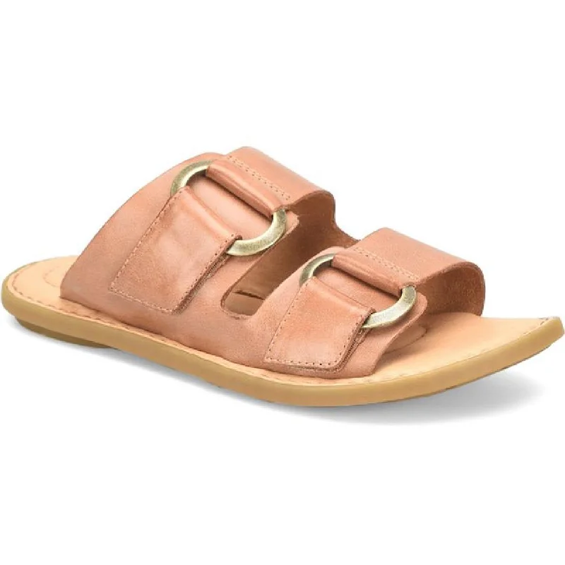 Stylish sandals for men with leather straps and durable rubber soles-Sandals for girls-Born Womens Marston Leather Slip On Slide Sandals