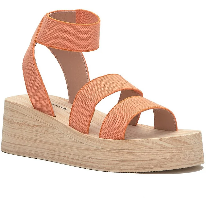 Trendy sandals for men with color-block design and durable soles for casual wear-Sandals with gladiator design-Lucky Brand Womens Samella Ankle Strap Wedge Flatform Sandals