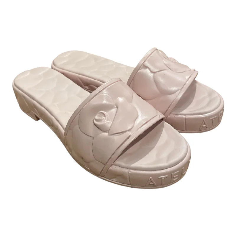 Comfortable sandals for men with slip-resistant soles and adjustable straps for comfort-Sandals with pastel colors-VALENTINO GARAVANI/Sandals/US 10/PNK/