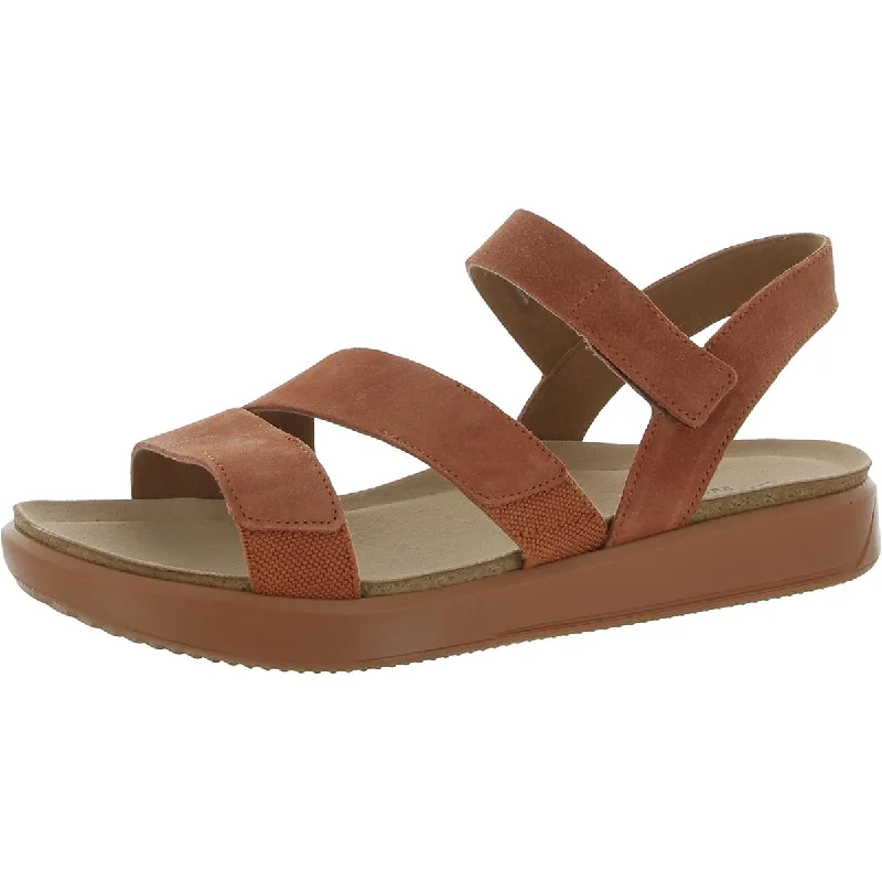 Comfortable sandals for women with contoured footbed and easy-to-adjust straps-Sandals for diabetic feet-Rockport Womens Kells Bay Leather Ankle Strap Sport Sandals