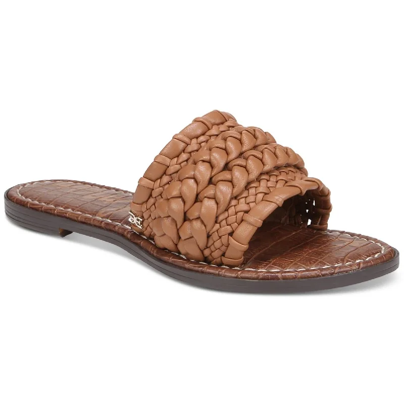 Trendy sandals for men with color-block design and durable soles for casual wear-Sandals for travel-Sam Edelman Womens Giada Braided Slide Sandals