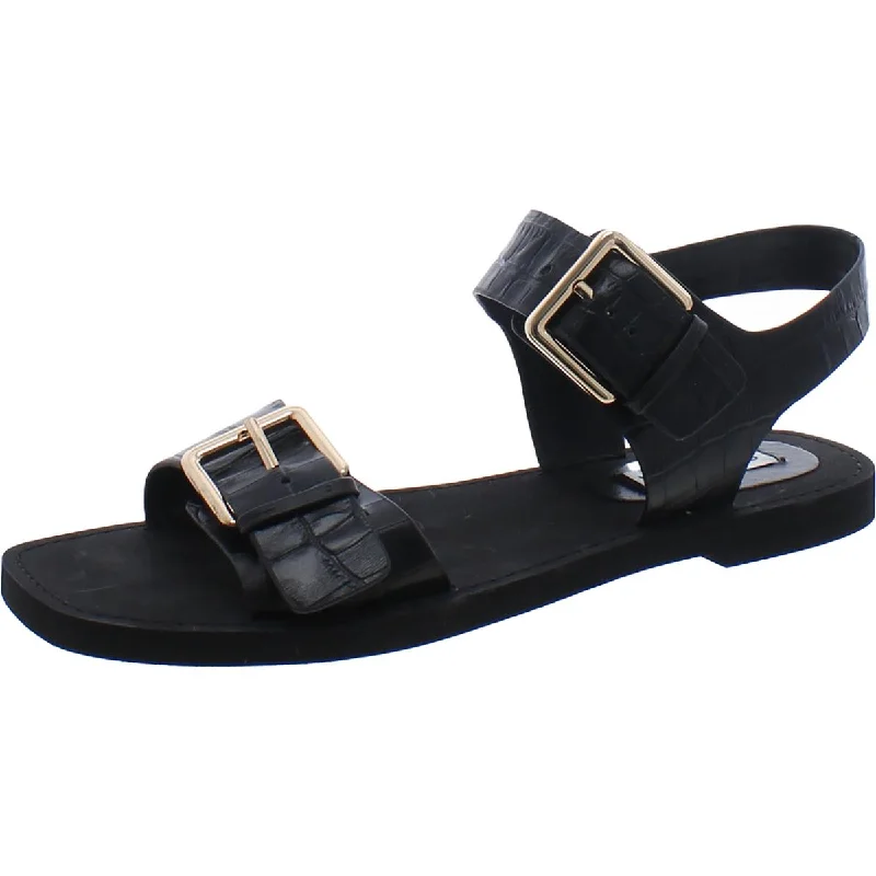 Stylish sandals for women with metallic accents and sleek, minimalist style-Sandals for outdoor activities-Steve Madden Womens SANTOS Open Toe Sling back T-Strap Sandals