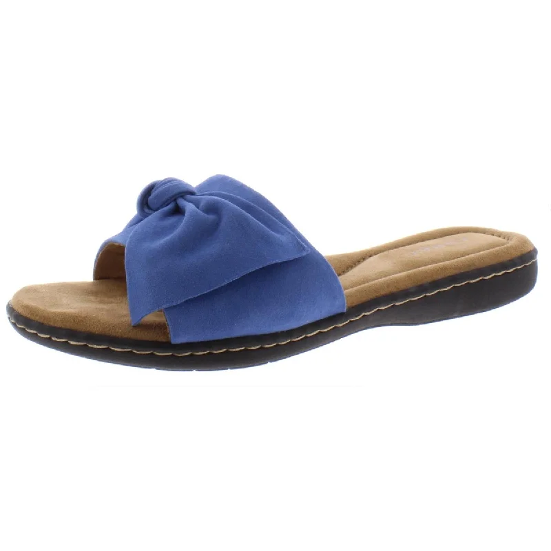 Casual sandals for men with slip-on design and cushioned support for easy wear-Sandals with waterproof material-Array Womens Cabana Suede Slip On Slide Sandals