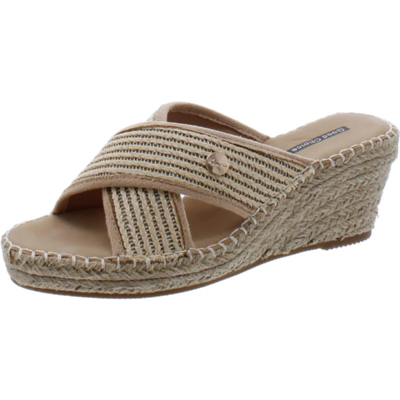 Trendy sandals for women with gladiator style and buckle details for flair-Sandals for weddings-Good Choice Womens JIMMY Slip On Open Toe Wedge Sandals