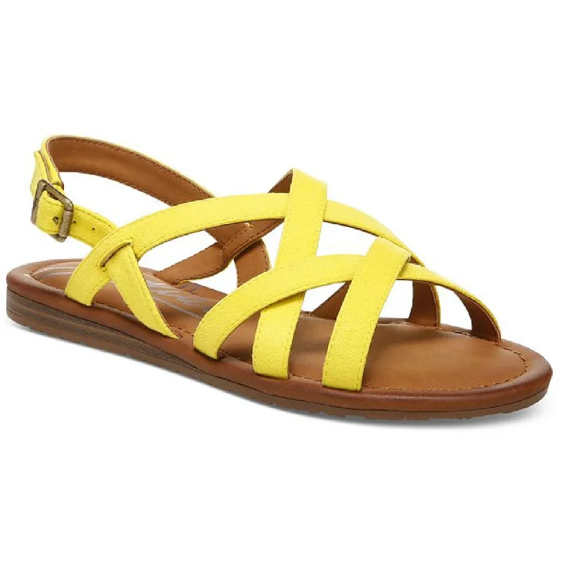 Stylish sandals for men with sporty design and cushioned footbed for maximum comfort-Sandals with toe loop-Zodiac Womens Yale-2 Faux Leather Ankle Strap Strappy Sandals