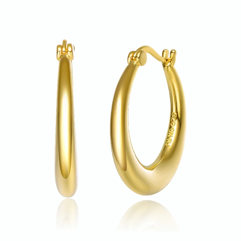 Best hoop earrings with gold-plated finishes for an affordable luxury vibe-Hoop earrings with birthstones-14K Gold Plated Clip In Earrings