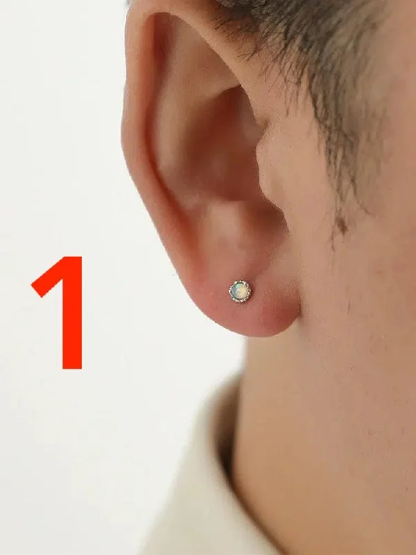 One white earring